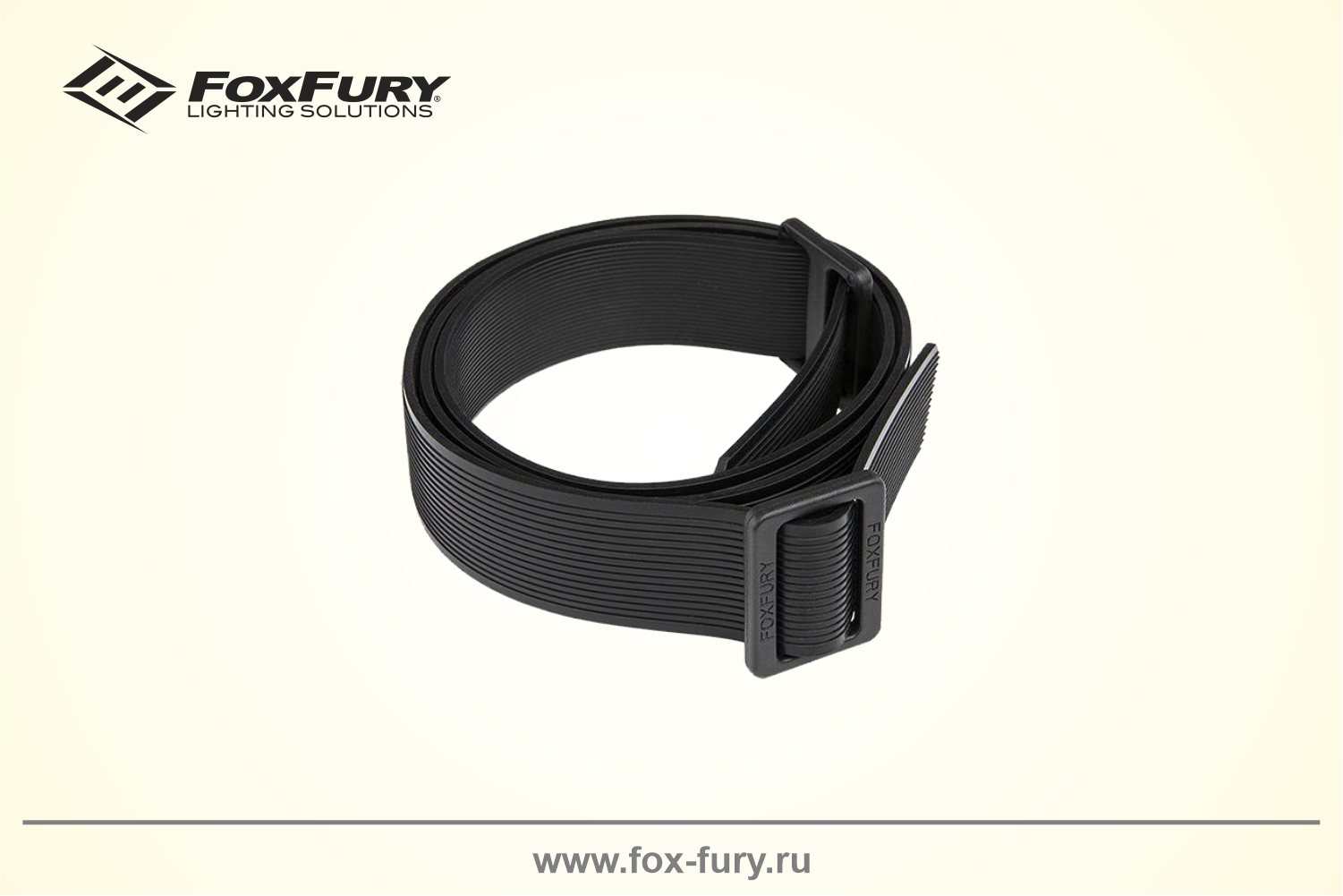 Силиконовый черный ремешок FoxFury 600-027